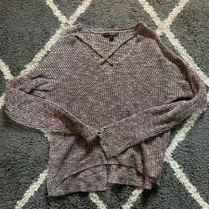 Oversized “high-low” style sweater